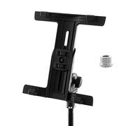 Tiger IMCA2-AD Tablet iPad Holder Mount for Microphone Stand - Black | with Thread Adaptor