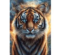 Tiger in A Magical Forest 500 Piece Count Premium Jigsaw Puzzle Science Fiction Magical Dream Teen Fans 14-18 Yrs Ultra Difficult Leisure Adventure Valentines Gift Sturdy Paperboard 500 PCS