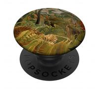 Tiger in a Tropical Storm by Henri Rousseau (1891) PopSockets Adhesive PopGrip