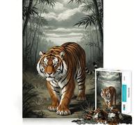 Tiger in Bamboo Forest 1000 Piece Jigsaw Puzzle for Teenagers Smart Toy Bonding Time Accurate Cut Art Collection Piece 38x52cm