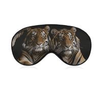 Tiger in Cave Eye Mask for Women & Men, Breathable & Adjustable Eye Cover, Ultra Soft Sleep Mask, Lightweight Travel Blindfold for Airplane, Nap, Night Sleeping