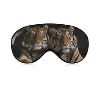 Tiger in Cave Sleep Mask for Women Men Side Sleeper Eye Cover with Adjustable Strap Soft Breathable Blackout Mask Slip-Free Deep Sleeping Travel Essentials