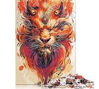 Tiger in Color Palette Jigsaw Puzzle 1000 Piece Jigsaw Puzzles For Adults Teenager Wooden Puzzles Toy Game Explore Creativity And Problem Solving 1000pcs (75x50cm)