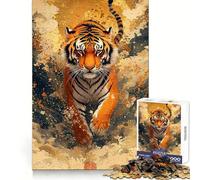 Tiger in Motion 1000 Piece Jigsaw Puzzle for Adults Think Smart Toy Indoor Fun Smooth Cut Santa Wish Pick 38x52cm
