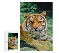Tiger in Nature 1000-Piece Set Wooden Jigsaw Puzzle - Sustainable Wooden Material, Perfect Skill Development for Seniors