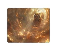Tiger in The fire. Mouse Pad-Durable & Eco-Friendly Gaming & Office Desk Mat,Non-Slip Design for Enhanced Comfort and Precision