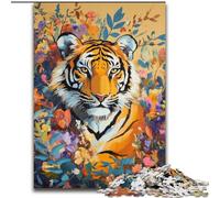 Tiger in The Jungle 1000 Piece Jigsaw Puzzle for Adults And Teenagers, Staycation Kill Time Birthday Present, Gifts, Wall Art for 14+ (50x75cm)