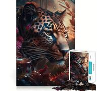 Tiger in The Jungle Jigsaw Puzzles 1000 Piece for Teenagers Mind Skill Toy Cozy Relax Design Assembly Thoughtful Gift 50x75cm