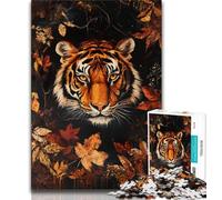 Tiger in The Jungle Jigsaw Puzzles for Teenagers 1000 Jigsaws,Challenging To Complete But Fun And Humorous Unique Home Decor And Gifts (75x50cm)
