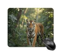 Tiger in The Jungle Mouse Pad - Non-Slip Rubber Base Ultra-Thin Desk Mat Waterproof & Portable Mousepad for Gaming, Office, Design 25 * 30cm