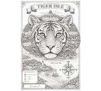 Tiger Isle Notebook: 6 x 9 Inch College Ruled | 110 Pages To-Do List & Lined Journal | Cute Animal Map Cover for School, Work & Daily Planning