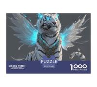 Tiger Jigsaw Puzzles for Adult Educational Game Difficult Challenges 1000 Pieces Difficult Hard Jigsaw Puzzles for Man And Woman with Letters on Back 70x50cm/1000pcs
