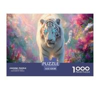 Tiger Jigsaw Puzzles for Adult The Impossible Challenge 1000 Piece Difficult Hard Jigsaw Puzzles for Man And Woman with Letters on Back 52x38cm/1000pcs