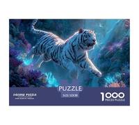 Tiger Jigsaw Puzzles for Adult The Impossible Challenge 1000 Piece Difficult Hard Jigsaw Puzzles for Man And Woman with Letters on Back 52x38cm/1000pcs