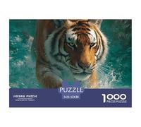 Tiger Jigsaw Puzzles for Adult The Impossible Challenge 1000 Pieces Difficult Hard Jigsaw Puzzles for Man And Woman with Letters on Back 52x38cm/1000pcs