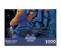 Tiger Jigsaw Puzzles for Adult The Impossible Challenge 1000 Pieces Difficult Hard Jigsaw Puzzles for Man And Woman with Letters on Back 38x26cm/1000pcs