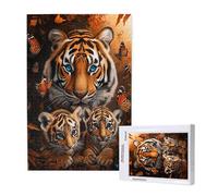 Tiger Jigsaw Puzzles for Adults 3000 Butterfly Puzzles for Adults Wooden, Funny/Difficult/Impossible/Challenging Decompression Games, As a Birthday for Women and Men ML-902
