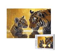 Tiger Jigsaw Puzzles for Adults 4000 Piece, Animal Puzzles for Adults Wooden, Funny/Difficult/Impossible/Challenging Decompression Games, As a Birthday for Women and Men ML-552