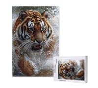 Tiger Jigsaw Puzzles for Adults 500 Piece, Animal Puzzles for Adults Wooden, Funny/Difficult/Impossible/Challenging Decompression Games, As a Birthday for Women and Men ML-620