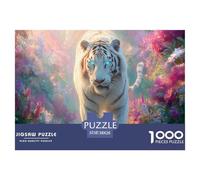Tiger Jigsaw Puzzles for Adults Challenging Puzzles The Impossible Challenge 1000 Pieces Difficult Hard Jigsaw Puzzles for Man And Woman with Letters on Back 38x26cm/1000pcs
