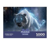 Tiger Jigsaw Puzzles for Adults Difficult Challenges 1000 Pieces Difficult Hard Jigsaw Puzzles for Man And Woman with Letters on Back 52x38cm/1000pcs