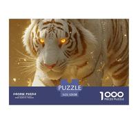 Tiger Jigsaw Puzzles for Adults The Impossible Challenge 1000 Piece Difficult Hard Jigsaw Puzzles for Man And Woman with Letters on Back 52x38cm/1000pcs