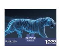 Tiger Jigsaw Puzzles for Adults The Impossible Challenge 1000 Pieces Difficult Hard Jigsaw Puzzles for Man And Woman with Letters on Back 38x26cm/1000pcs