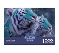 Tiger Jigsaw Puzzles for Adults The Impossible Challenge 1000 Pieces Difficult Hard Jigsaw Puzzles for Man And Woman with Letters on Back 52x38cm/1000pcs