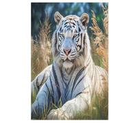 Tiger Jigsaw Puzzles for Kids 1000 Pieces 3d Tiger Wooden Puzzle Decompression Game for Adults Women Kids Girl Family Gathering Educational Game Toys （78×53cm）