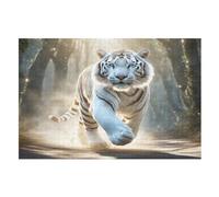 Tiger Jigsaw Puzzles for Kids 1000 Pieces 3d Tiger Wooden Puzzle Decompression Game for Adults Women Kids Girl Family Gathering Educational Game Toys （75×50cm）