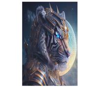 Tiger Jigsaw Puzzles for Kids 1000 Pieces 3d Tiger Wooden Puzzle Decompression Game for Adults Women Kids Girl Family Gathering Educational Game Toys （78×53cm）