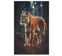 Tiger Jigsaw Puzzles for Kids 1000 Pieces 3d Tiger Wooden Puzzle Decompression Game for Adults Women Kids Girl Family Gathering Educational Game Toys （78×53cm）