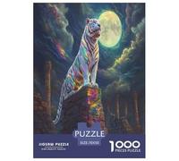 Tiger Jigsaw Puzzles Puzzle for Adults Kids. 1000 Piece Great Gifts Challenge Toy Educational Game Home Decoration for Educational Games Gifts 70x50cm/1000pcs