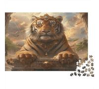 Tiger Jigsaw Puzzles Puzzle for Adults Kids. 1000 Pieces Classical Architecture Great Gifts Challenge Toy Educational Games Home Decoration for Educational Games Gifts 1000pcs (75x50cm)