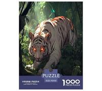 Tiger Jigsaw Puzzles Puzzle for Adults Kids. 1000 Pieces Whimsical Challenge Toy Educational Games Home Decoration for Educational Games Gifts 70x50cm/1000pcs