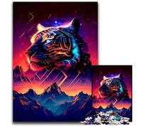 Tiger JigsawPuzzle 1000 Pieces for Adults Wooden Puzzles Family Activity, Brain Teaser, Home Decor, 50x75CM/19.68x29.52inch