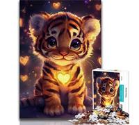 Tiger Jigsaws Puzzles 1000 Pieces for Adults Gifts,Challenging Family Activity Games DIY Toy for Home Wall Decor Gifts (38x26cm)