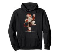 Tiger Jiu Jitsu Cartoon Martial Arts Karate Lovers Pullover Hoodie