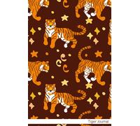 Tiger Journal: Notebook Journal For Teens and Adults | 120 Pages | Grey Lines | Glossy Cover | 6 x 9 In