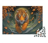 Tiger Jumps Out of Water Puzzle 1000pcs (75x50cm) Erwachsene Puzzle,Home Decor