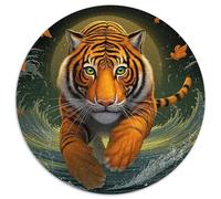 Tiger Jumps Out of Water Rätsel Für Erwachsene || Familienspaß-Puzzles 1000pcs (67.5x67.5cm) Erwachsene