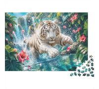 Tiger Jungle 1000 Pieces Mini Jigsaw Puzzle for Adults
