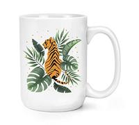 Tiger Jungle Tropical Theme 15oz Large Mug Cup