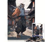 Tiger Karate Fighter 1000 Pieces Jigsaws Adults Puzzles Logic Boost Toy Bonding Time Premium Edge Premium Gift 38x52cm