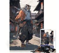 Tiger Karate Fighter Hard Jigsaw Puzzle for Adults 1000 Pieces Recall Upgrade Gentle Relax Clear Cut Unique Gift 50x75cm