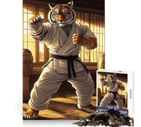 Tiger Karate Kung Fu Martial Arts 1000 Pieces Jigsaw Puzzles for Teenagers Mind Skill Toy Leisure Fun Design Assembly Elegant Gift 50x75cm
