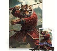 Tiger Kung Fu Ninja Animal Teenagers 1000 Piece Jigsaw Puzzle Brain Challenge Toy Shared Fun Clear Cut Warm Surprise 38x26cm