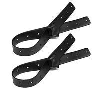 Tiger KYS18-BK Heavy Duty Rubber Securing Straps for Keyboard Stands - Adjustable Straps Suitable for Securing Keyboard to Keyboard Stand - Black