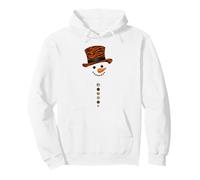 Tiger Leopard Cheetah Zebra Pattern Print Christmas Snowman Pullover Hoodie