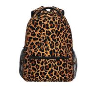 Tiger Leopard Print Pattern Backpack School Book Bag for Teen Boy Girl Kids Daypack Rucksack for Travel Camping Gym Hiking